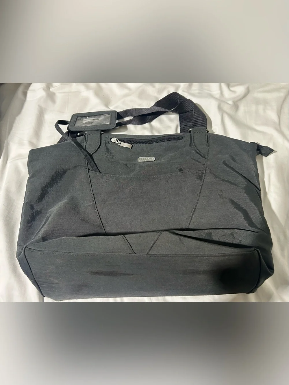 Baggallini Charcoal Gray Laptop Tote Briefcase
